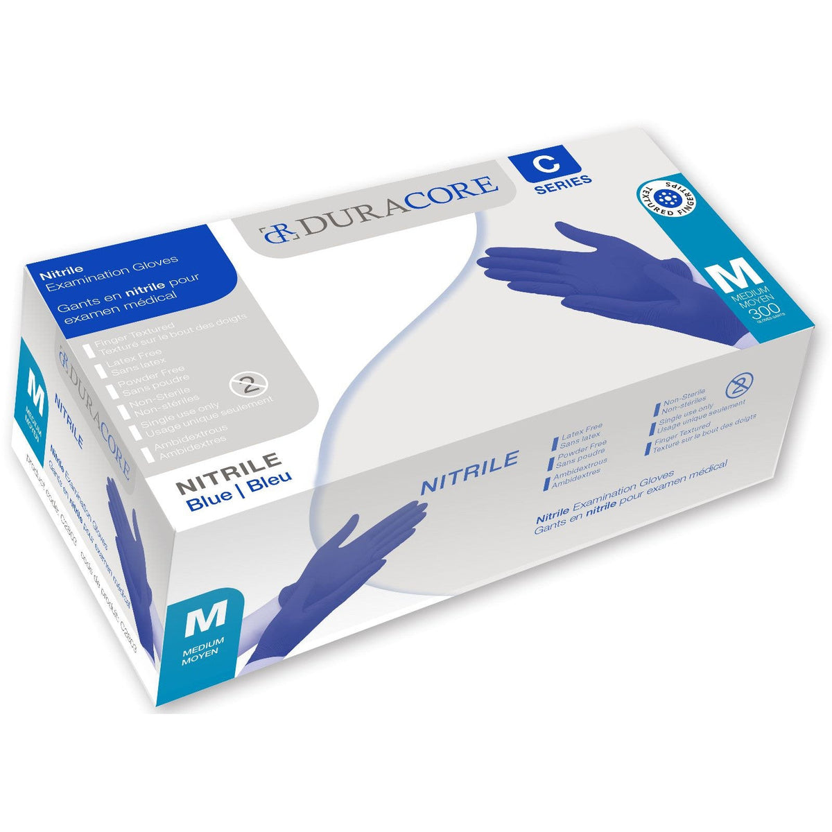 Duracore C-Series Nitrile Examination Gloves – Box of 300