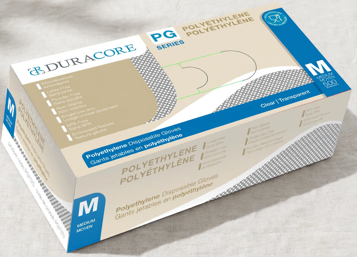Gants en polyéthylène Duracore PG Series – Caisse de 5000 (M)