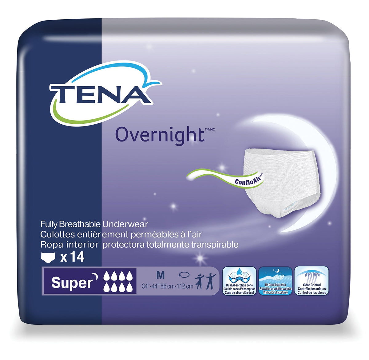 Culotte protectrice de nuit TENA ProSkin Super – caisse de 56