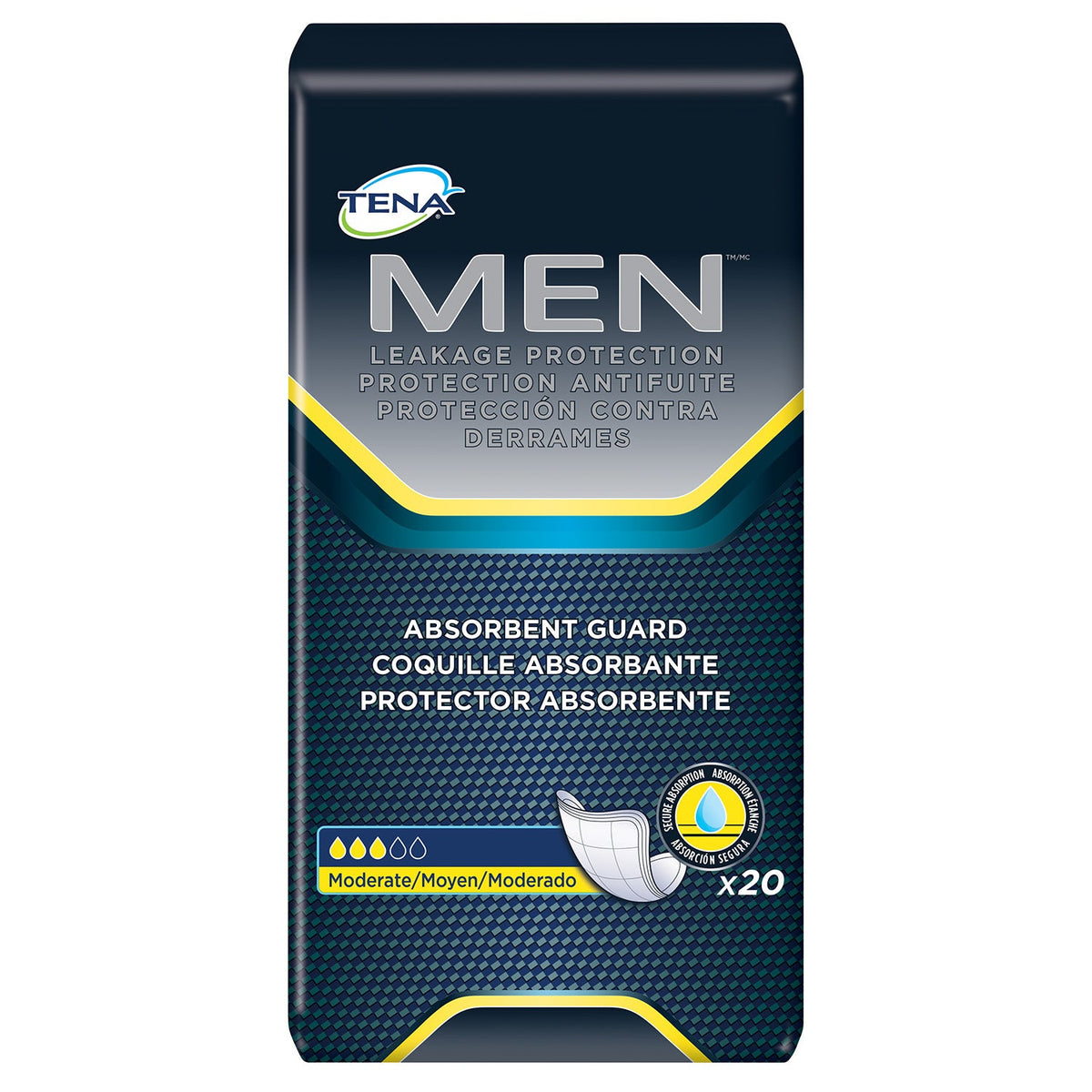 Coquille absorbante TENA Men – caisse de 120